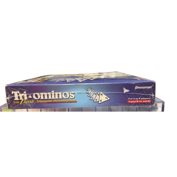 Tri-Ominos Triangular Domino Game Pressman 2002 Friendship Edition - Picture 3 of 6